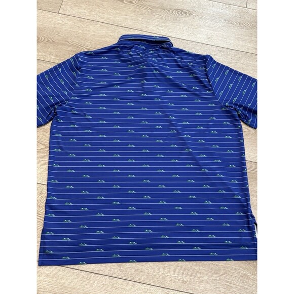 RLX Ralph Lauren Golf Polo Men XL Cars Auto Race Performance Stretch Shirt AOP - Picture 7 of 7